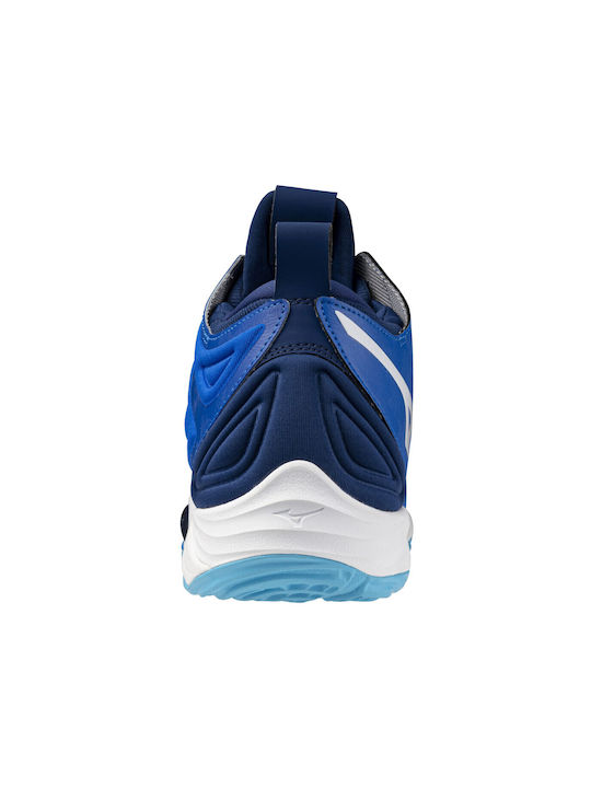 Wave Momentum 3 Mid Sport Shoes Volleyball Blue