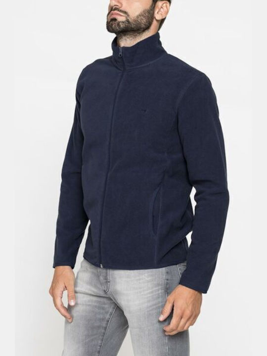 Carrera Jeans Men's Fleece Cardigan Black