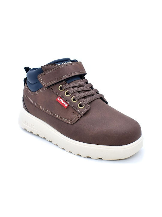 Levi's Kids PU Leather Boots Brown