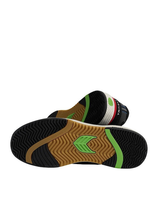 Ανδρικά Sneakers Black Suede / Ivory / Red