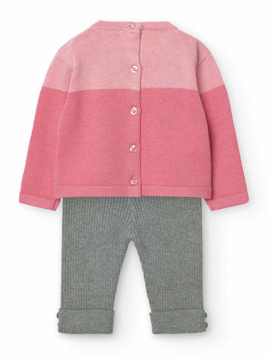 Boboli Kinder Set mit Leggings Winter 2Stück Pink