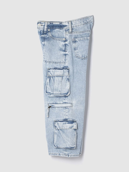 Kids' Cargo Pants light wash