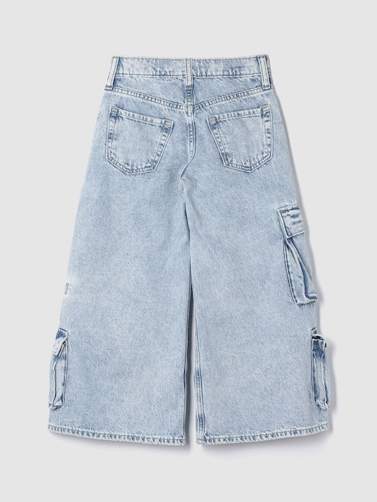 Kids' Cargo Pants light wash