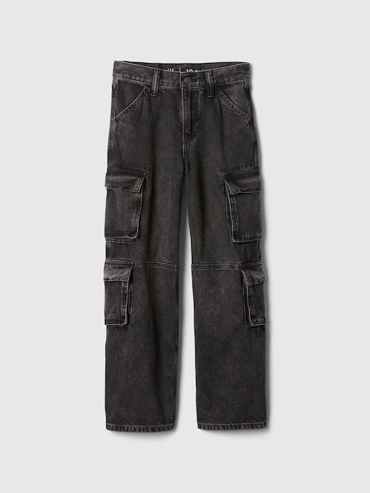 Детски Панталон Карго black wash