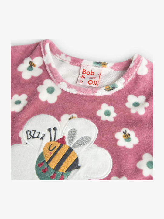 Boboli Kids' Pajamas Winter Cotton Pink
