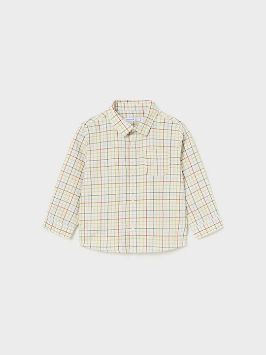 Mayoral Kids Checked Shirt Green