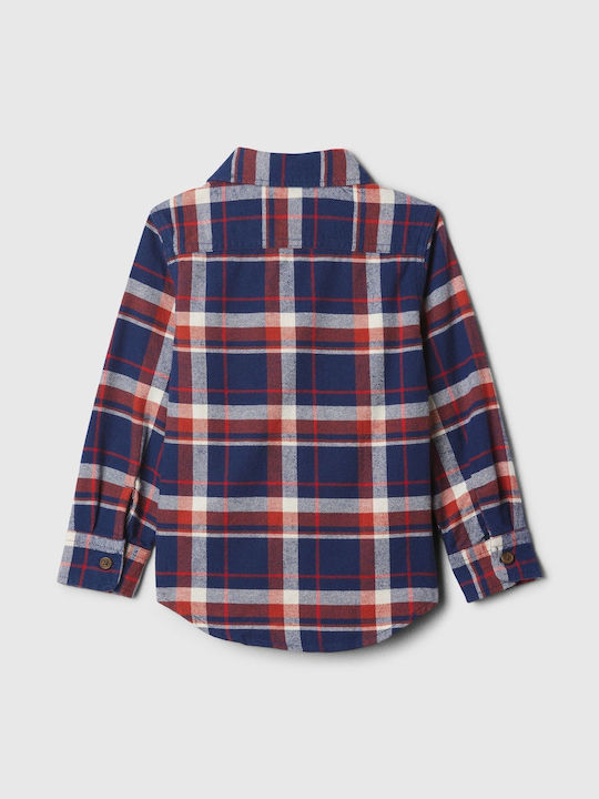 GAP Παιδικό Geprüft Πουκάμισο Kometenblau Flannel