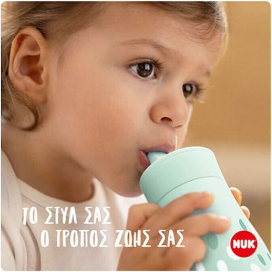 Nuk Mini-me Flip 2 1 Stainless Steel Spout Bottle 12+ Months Lilac 500ml