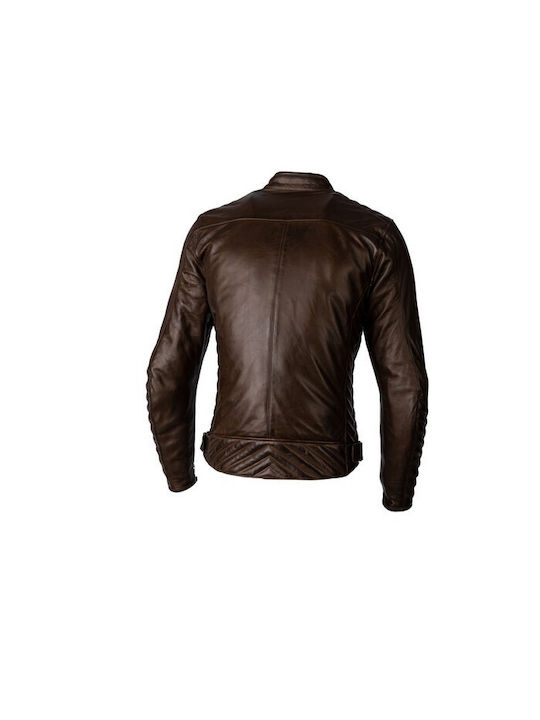 RST Herren Motorradjacke Leder Braun