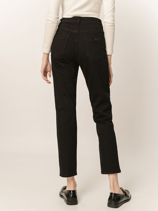 Edward Jeans High Waist Women's Jean Trousers Black