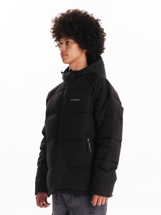 Winter Jacket Puffer Waterproof and Windproof Black