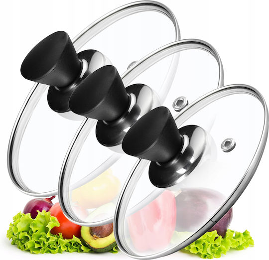 Kadax Kadax Glas-Kochgeschirrdeckel Für Topf 20cm 3 Stück 31555