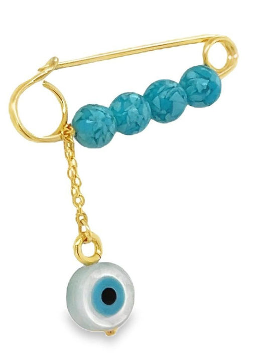 Xryseio Child Safety Pin made of Gold 14K