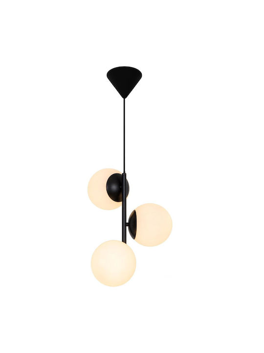 Nordlux Lilly Pendant Light Black Ball with Socket E14, E.14 32x32cm