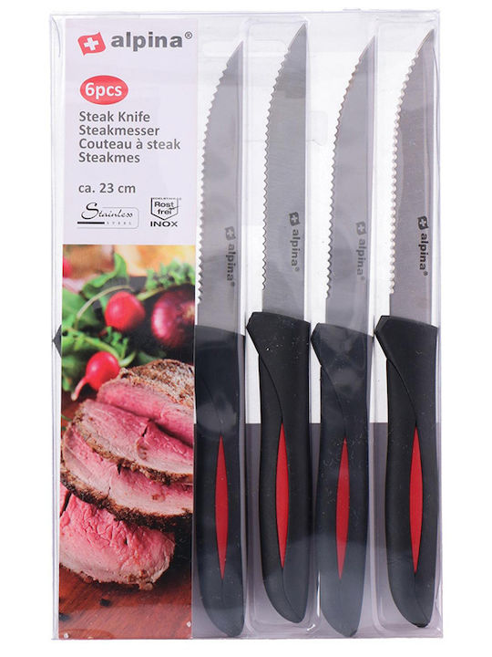 Alpina Appliances Switzerland Knife Set Made Of Stainless Steel 6 Pieces