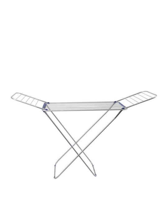 Viosarp Aprozar Pliabil de Pardoseală din Aluminiu cu Lungime de Uscare 18m Argintiu Verde