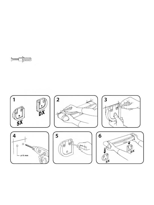 Gimi Telepack Plastic Folding Wall Mounted Clothes Drying Rack with Hanging Length 5m