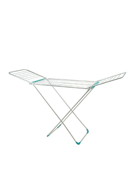Ankor Aluminum Folding Floor Clothes Drying Rack with Hanging Length 18m