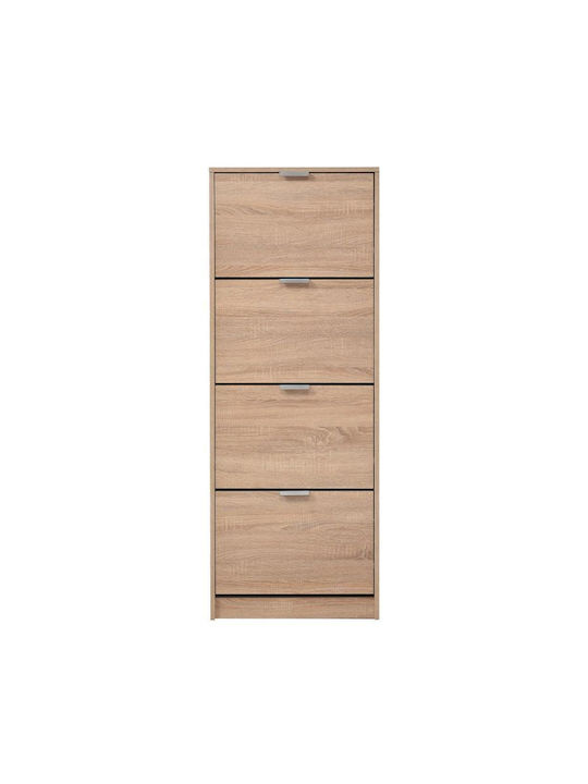 Ξύλινη Παπουτσοθήκη Base 14 με 4 Ράφια Sonoma Μ58xΠ18xΥ155.5cm