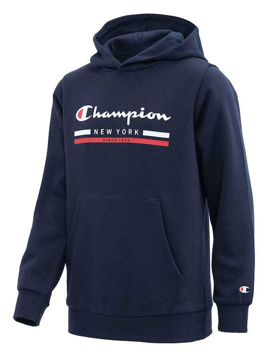 Kids Sweatshirt with Hood and Pockets Blue