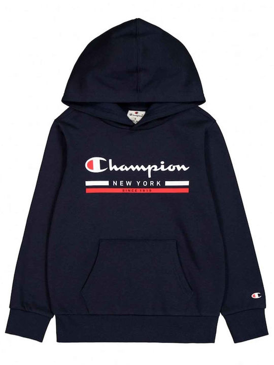 Kids Sweatshirt with Hood and Pockets Blue