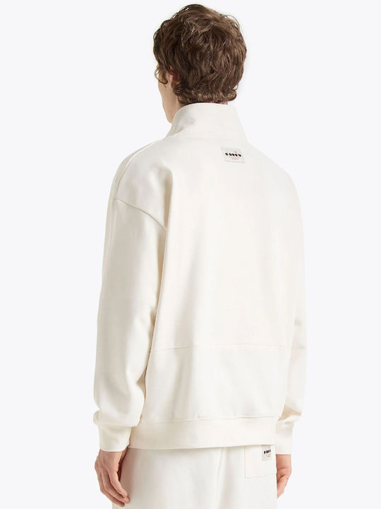 Diadora Men's Sweatshirt Jacket Off White