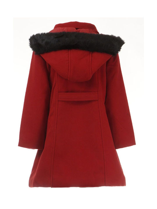 Energiers Kids Coat with Hood Red