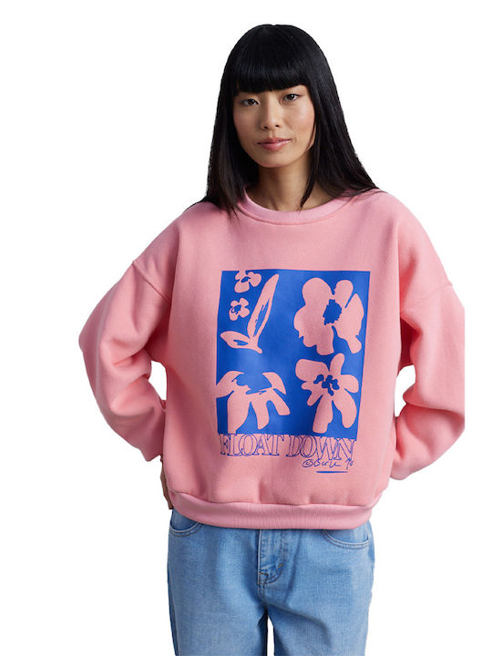 24 Colours Women's Long Sweatshirt Pink