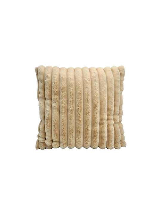 Fylliana Furry Beige Sofa Cushion Fl2024 45x45cm