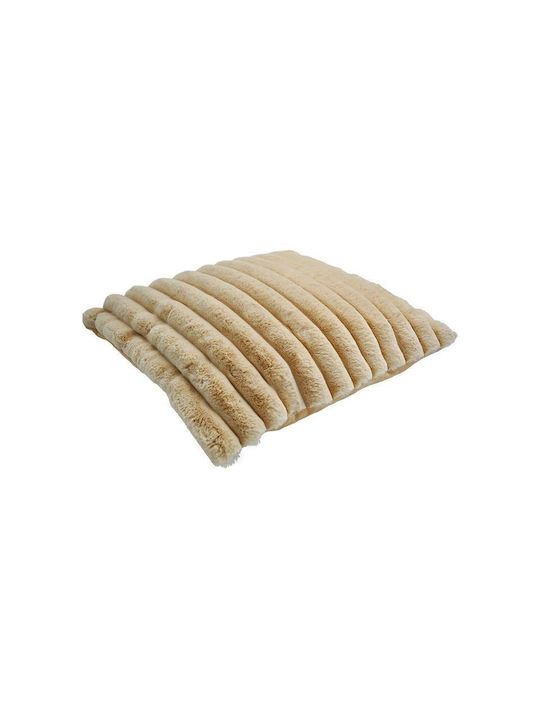 Fylliana Furry Beige Sofa Cushion Fl2024 45x45cm