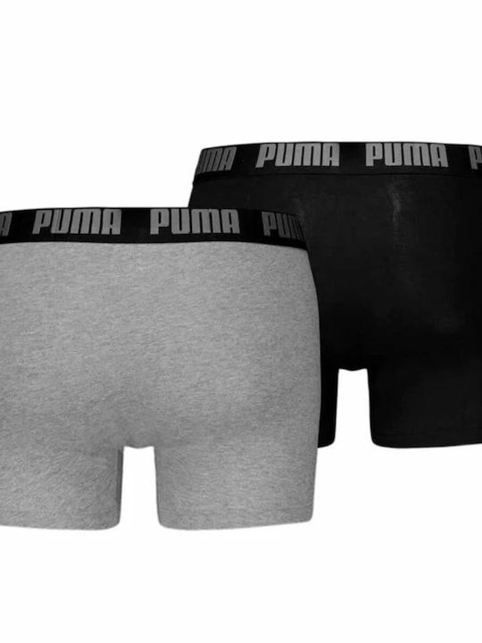 Puma Basic Ανδρικά Μποξεράκια Γκρι 2Pack