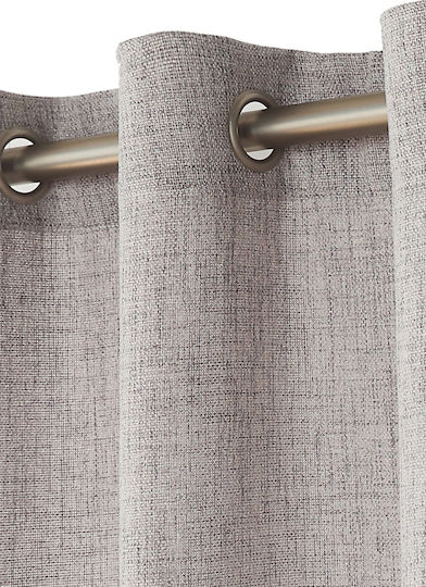 Viokarpet Vorhang mit Grommets Grau 140x285cm