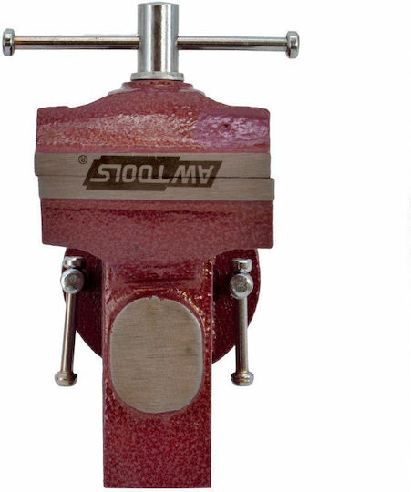AWTools Rotating Mechanical Vise Made of Cast Iron with Maximum Opening 70mm
