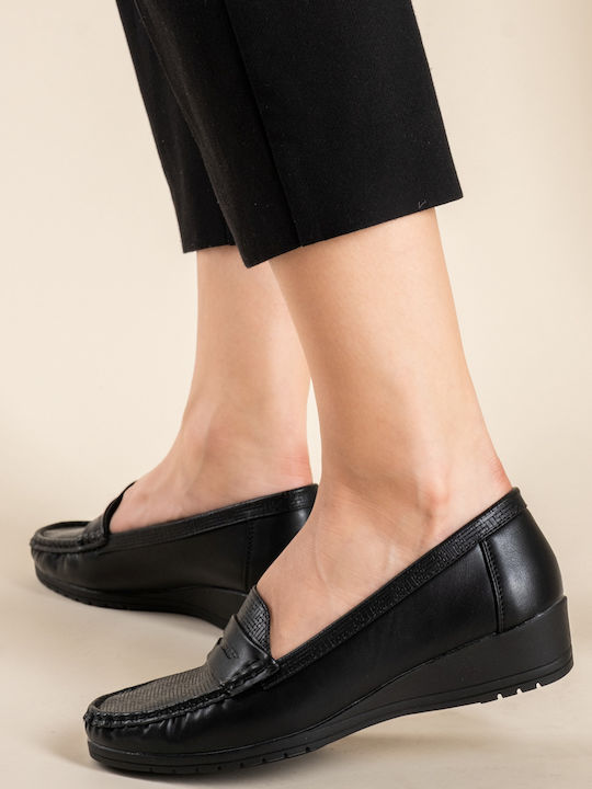 Women's Moccasins in Black Color 431.BO1033
