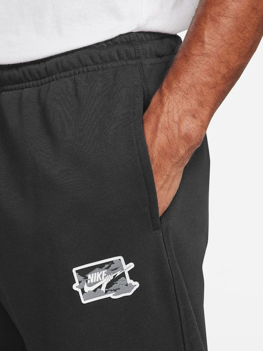 Nike M Nk Club Ft Cuff Pant Παντελόνι Φόρμας Μαύρο