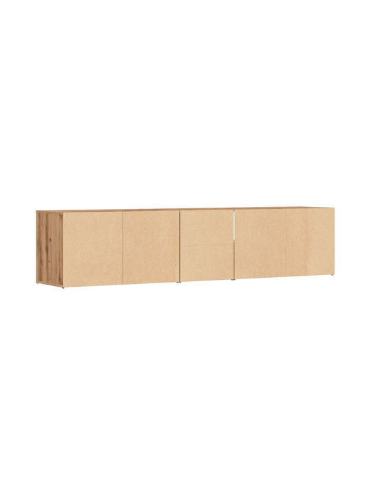 Έπιπλο Τηλεόρασης Αρτισιανή Δρυς Μ200xΠ40xΥ45cm