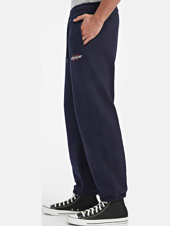 Pantaloni de trening cu Elastic Blue