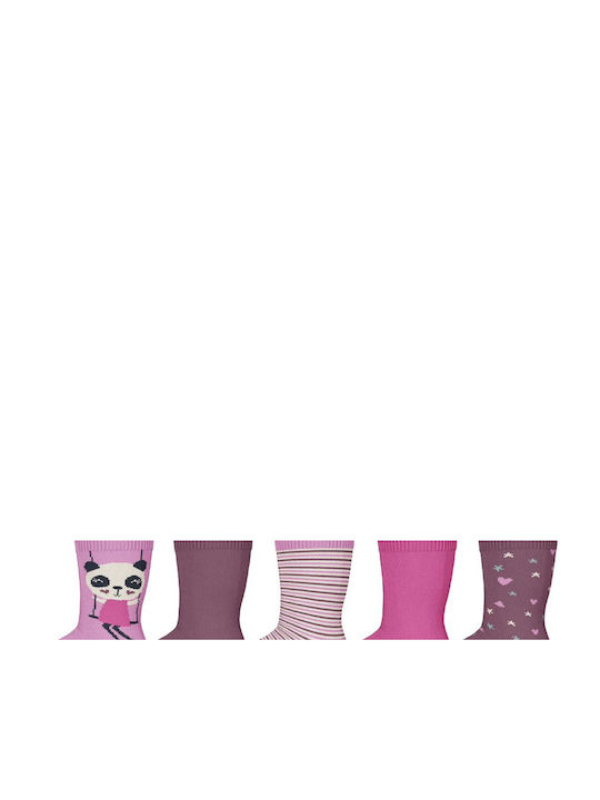 Name It Kids' Socks Purple/Pink 5 Pairs