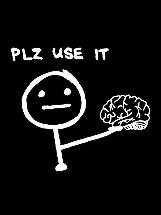 "plz Use It" T-Shirt Schwarz "plz Use It" T-Shirt Schwarz