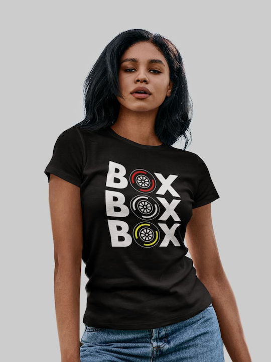 "box Box Box" W T-shirt Lemon