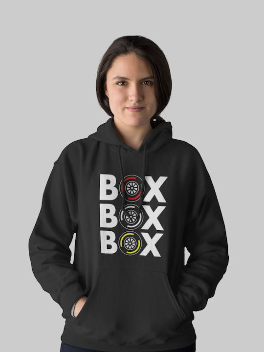 "box Box Box" W Hoodie Red