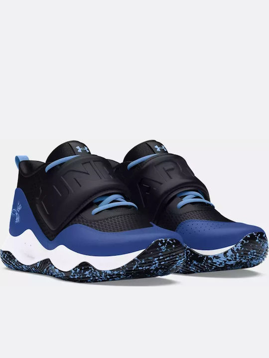 Gs Zone Bb 2 Kids Sports Shoes Basketball with Hoop & Loop Closure Blue