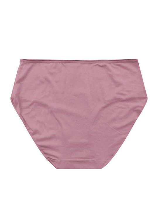 Hochtailliert Damen Slip Rosa