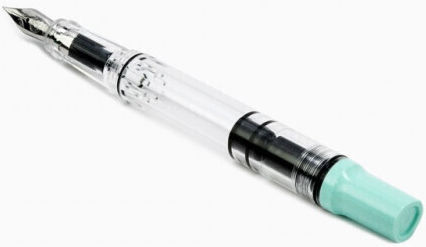 Twsbi Kalligraphiefüller Mittel Grün mit Grün Tinte