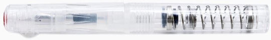 Twsbi Go Spring Load Mechanism Peniță de Caligrafie Fine Transparent cu Roșu Cerneală