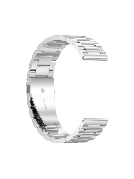 Armband Rostfreier Stahl Silber (Huawei Watch 4 / Watch 4 ProAmazfit Bip 5)