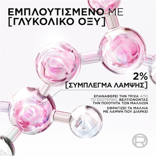 L'Oreal Paris Elvive Glycolic Gloss Σαμπουάν Όγκου & Λείανσης για Φριζαρισμένα Μαλλιά 200ml