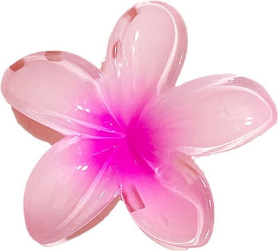 Hair Clip with Flower Pink 1pcs