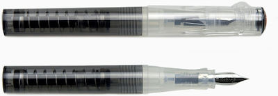 Twsbi GO Spring Load Mechanism Fountain Pen Smoke Πένα Καλλιγραφίας Broad