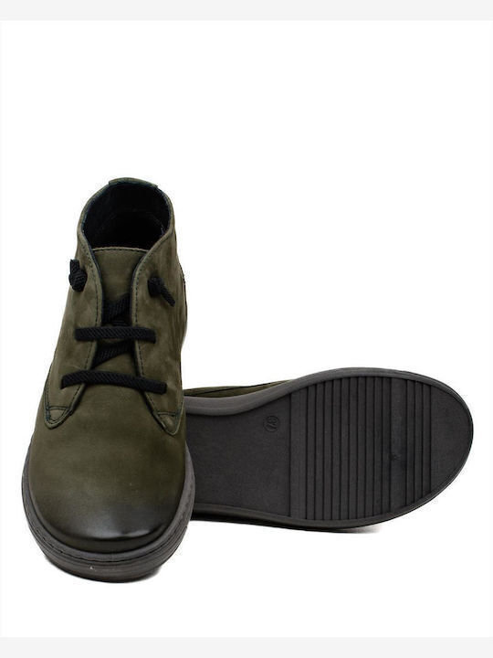 Relaxshoe Piele Botine pentru femei Verde